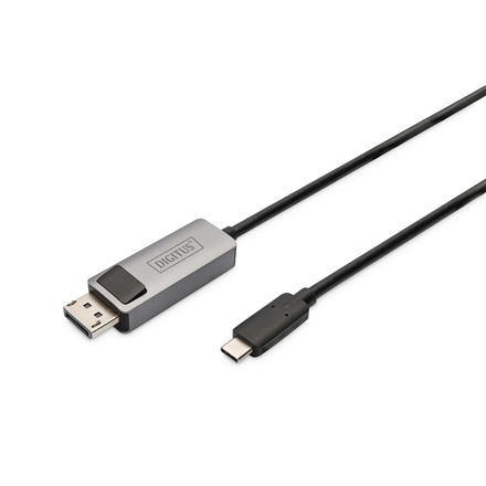 Digitus kahesuunaline adapterikaabel DB-300334-020-S, USB-C - DP, USB-C Display Port