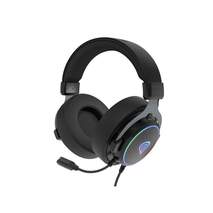 Genesis Gaming Headset Neon 764 Wired Over-Ear Microphone Black