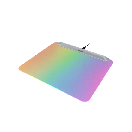 Razer RGB Gaming Mouse Mat Firefly V2 Pro Phantom White Edition