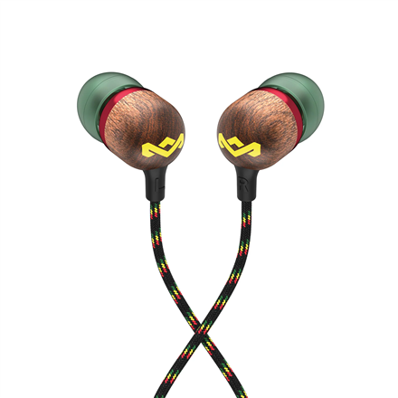 Marley juhtmega kõrvaklapid Smile Jamaica, sisseehitatud mikrofon, USB Type-C, Rasta