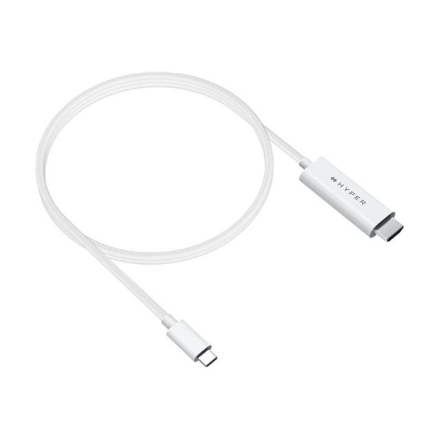 Hyper HyperDrive HD6007WHGL – USB-C–HDMI 4K 60 Hz kaabel