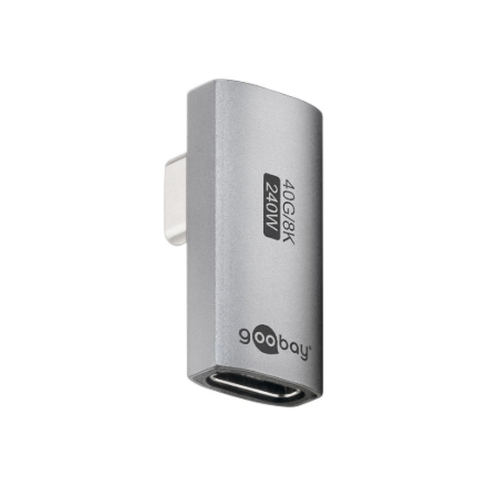 Goobay 74443 USB-C USB4 adapter, vertikaalne 90° nurk