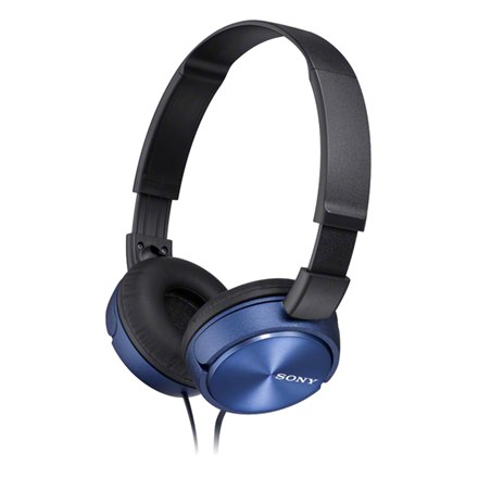 Sony MDR-ZX310AP – juhtmega kõrvapealsed kõrvaklapid mikrofoniga, sinised