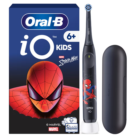Oral-B Electric Toothbrush with Travel Case, 6Y+ iO Kids Marvel Spiderman Rechargeable For kids Number of brush heads included 1 Number of teeth brushing modes 3