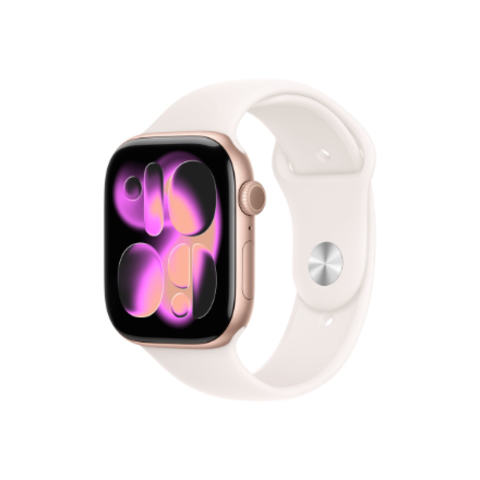 Apple Watch Series 11 MFCJ4ET/A – GPS + Cellular, 46 mm roosakaskuldsest alumiiniumist korpus, heleroosa spordirihm, M/L