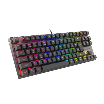 Genesis THOR 303 TKL Gaming Keyboard Wired Mechanical RGB LED light US Replaceable "HOT SWAP" Switches