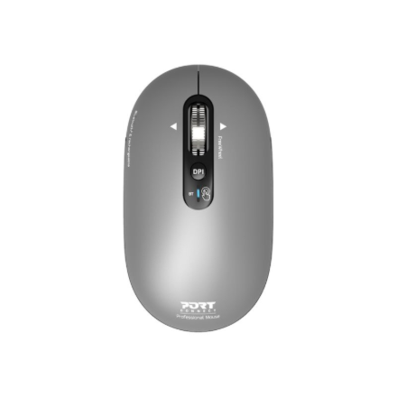 PORT CONNECT Mouse PURE MAC Wireless Bluetooth Gris clair