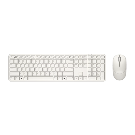 Dell Pro 5 KM526 Keyboard and Mouse Set Wireless Mouse included Batteries included US International Wireless connection Light Ash