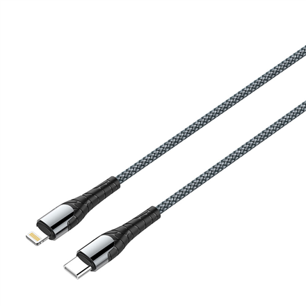 ColorWay Type-C–Apple Lightning kaabel PD-kiirlaadimisega, 3.0 A (30 W), 1 m, CW-CBPDCL033-GR