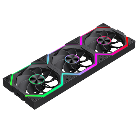 Gamemax FN12A-N2 WL-R Case fan Black