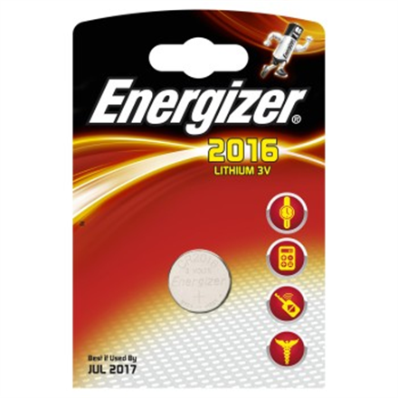 Energizer CR2016 liitiumpatarei, 1 tk
