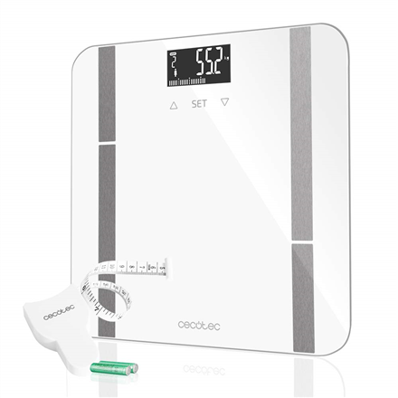 Cecotec Surface Precision 9400 Full Healthy – nutikas vannitoakaal, kuni 180 kg, 100 g täpsus, valge