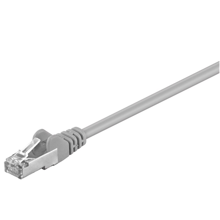 Goobay CAT 5e patchcable 50126, F/UTP Grey RJ45 male (8P8C) RJ45 male (8P8C)