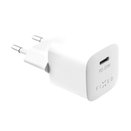 FIXED Mini FIXC20M-C-WH – USB-C reisilaadija, 20 W, valge