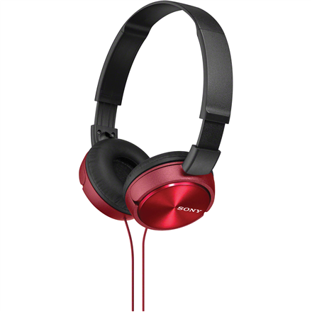 Sony MDR-ZX310 – juhtmega kõrvapealsed kõrvaklapid, punased