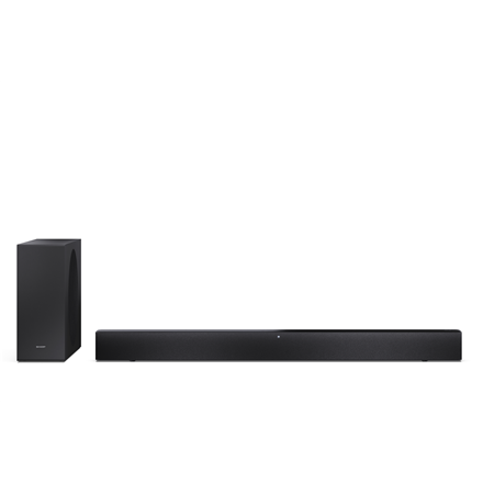 Sharp HT-SBW310 – 2.1 Dolby Atmos/DTS Virtual:X heliriba õhukese juhtmevaba bassikõlariga, 330 W, must