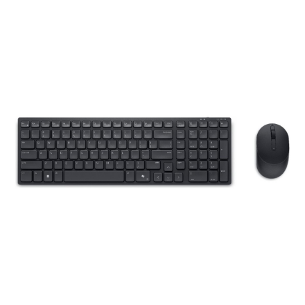 Dell Silent Keyboard and Mouse KM555 Keyboard and Mouse Set Wireless Wireless connection Ukrainian (QWERTY) Black