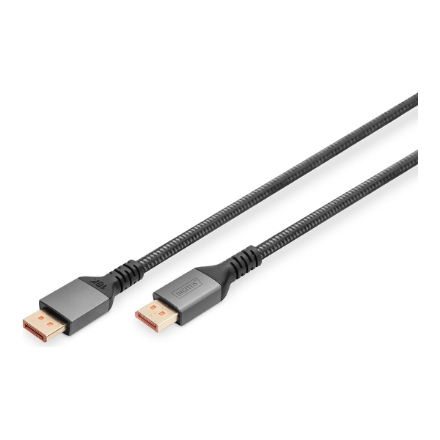 DIGITUS – 1 m DisplayPort 2.1 ühenduskaabel, 16K, 80 Gbit/s