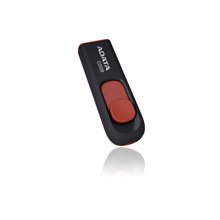 ADATA C008 – 64 GB USB-A mälupulk, must/punane