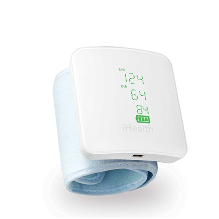 iHealth Wrist Blood Pressure Monitor BP7S White Blood pressure readings are stored on the secure, free, HIPAA compliant iHealth Cloud. Monitor blood pressure and pulse trends with intuitive charts and share data with your doctor in PDF or