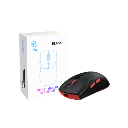 MSI FORGE GM340 Wireless 2.4 GHz, Bluetooth, USB 2.0