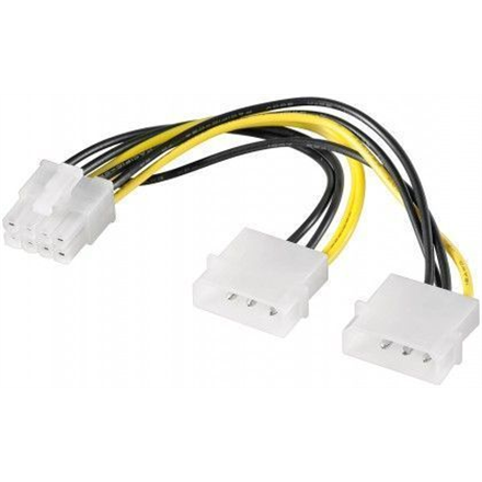 Goobay Power cable/adapter for PC graphics cards, PCI-E to PCI Express 8-pin 93241