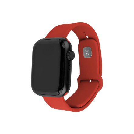 FIXED Sporty FIXSST2-434-RD – silikoonist kellarihm, 42/44/45 mm, Apple Watch, 170–235 mm, punane