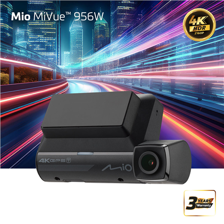 Mio Premium 4K HDR Dash Cam MiVue 956W GPS Wi-Fi