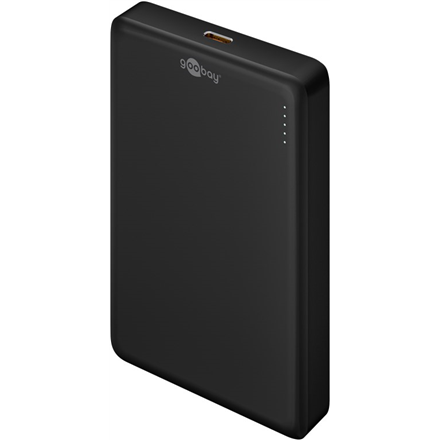 Goobay magnetiline juhtmevaba akupank 70183, 10000 mAh, USB-C, must