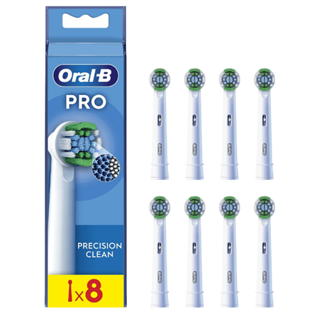 Oral-B EB20RX-8 – Precision Clean asendusharjapead, täiskasvanutele, 8 tk, valge