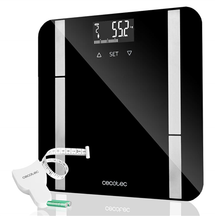Cecotec Surface Precision 9450 Full Healthy – nutikas vannitoakaal, kuni 180 kg, 100 g täpsus, must