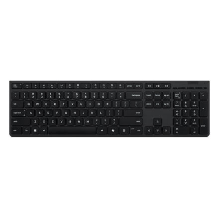 Lenovo Professional Wireless Rechargeable Keyboard AI Keyboard Wireless Bluetooth Estonian Grey