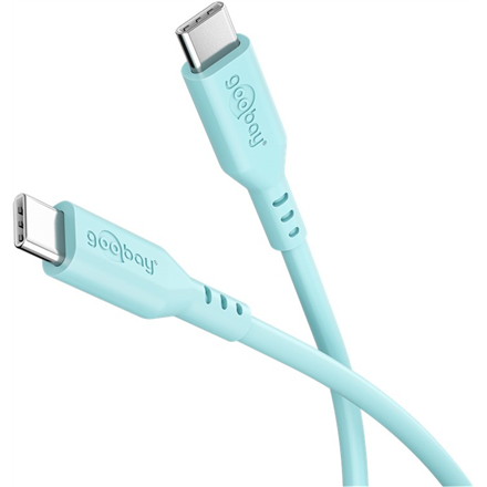 Goobay 77744 – laadimis- ja andmekaabel, USB-C–USB-C, silikoonkate