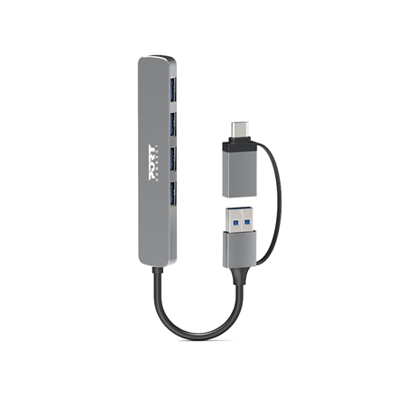 Port Connect 900161 – USB-C/USB-A jaotur nelja USB-A 3.0 pordiga, 5Gbps