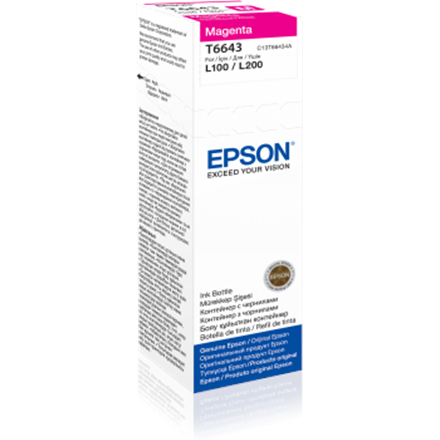 Epson T6643 tindipudel, magenta, 70 ml
