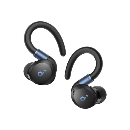 Anker Soundcore Sport X20 A3968G11 – juhtmevabad kõrvasisesed spordiklapid kõrvakonksude ja mikrofoniga, mustad