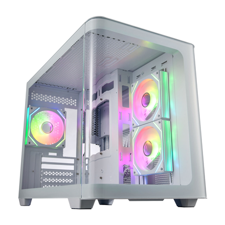 FSP korpus S380 Mid Tower, valge