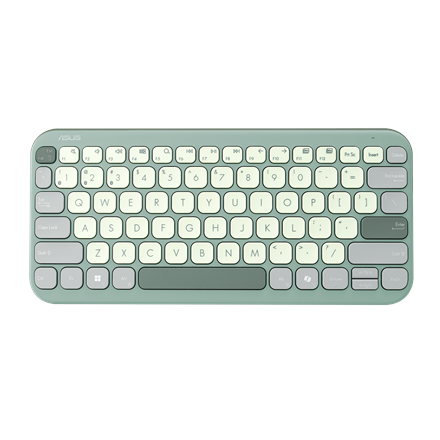 Asus Marshmallow KW100 Keyboard Wireless US International Green Tea Latte