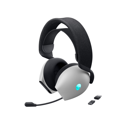Dell Gaming Headset Alienware Tri Mode AW725H Bluetooth Over-Ear Microphone Lunar Light Noise canceling Wireless