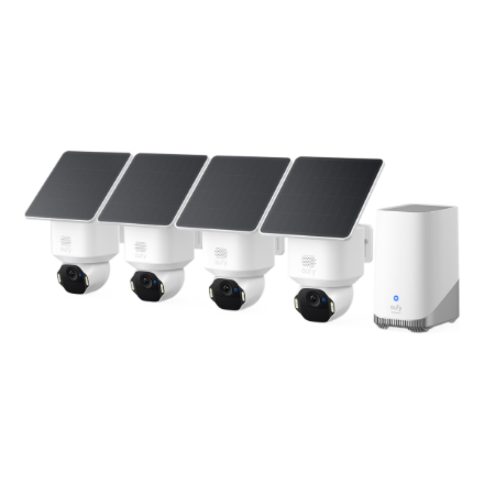Anker Eufy SoloCam E42 4-Cam komplekt (HomeBase 3) 8 MP F/1.6 IP65 Micro SD, maks. 128 GB