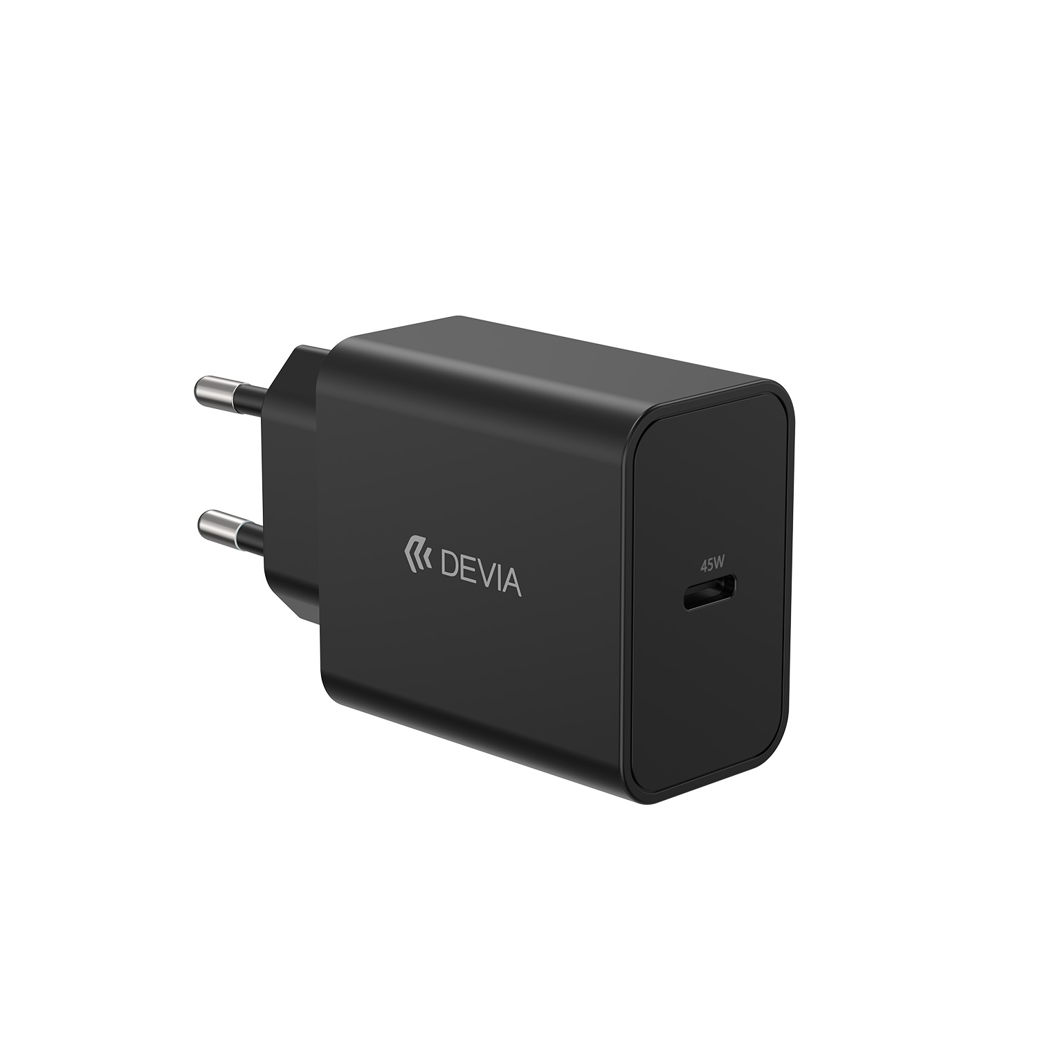 Devia Rocket PD 45 W – 1× USB-C-ga seinalaadija, must