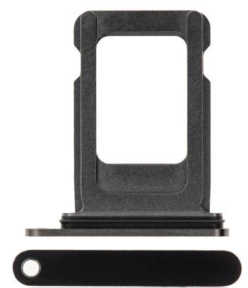 Держатель SIM-карты для iPhone 12 Black оригинал (б/у Grade A)