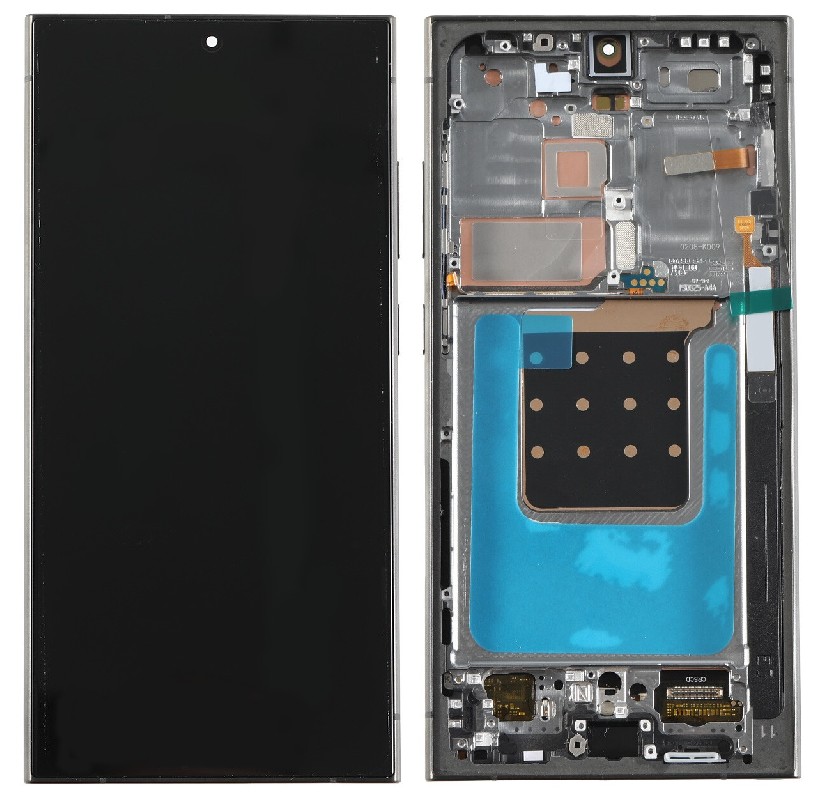 Samsung Galaxy S24 Ultra (S928) OLED-ekraanimoodul puutepaneeli ja titaanmusta/-sinise/-rohelise raamiga (1:1 OEM)