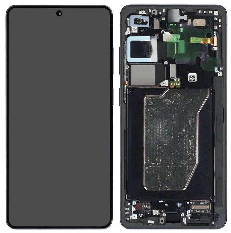 LCD-экран Samsung S948 S26 Ultra с сенсорным экраном и рамкой, черный, оригинальный (сервисный комплект в сборе)