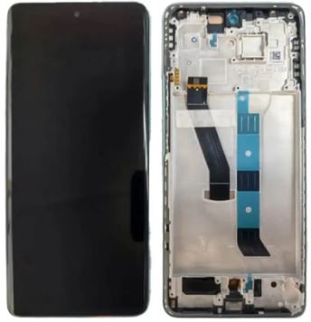 Xiaomi Poco M8 5G originaalne roheline ekraanimoodul puutepaneeli ja raamiga (hoolduspakend)