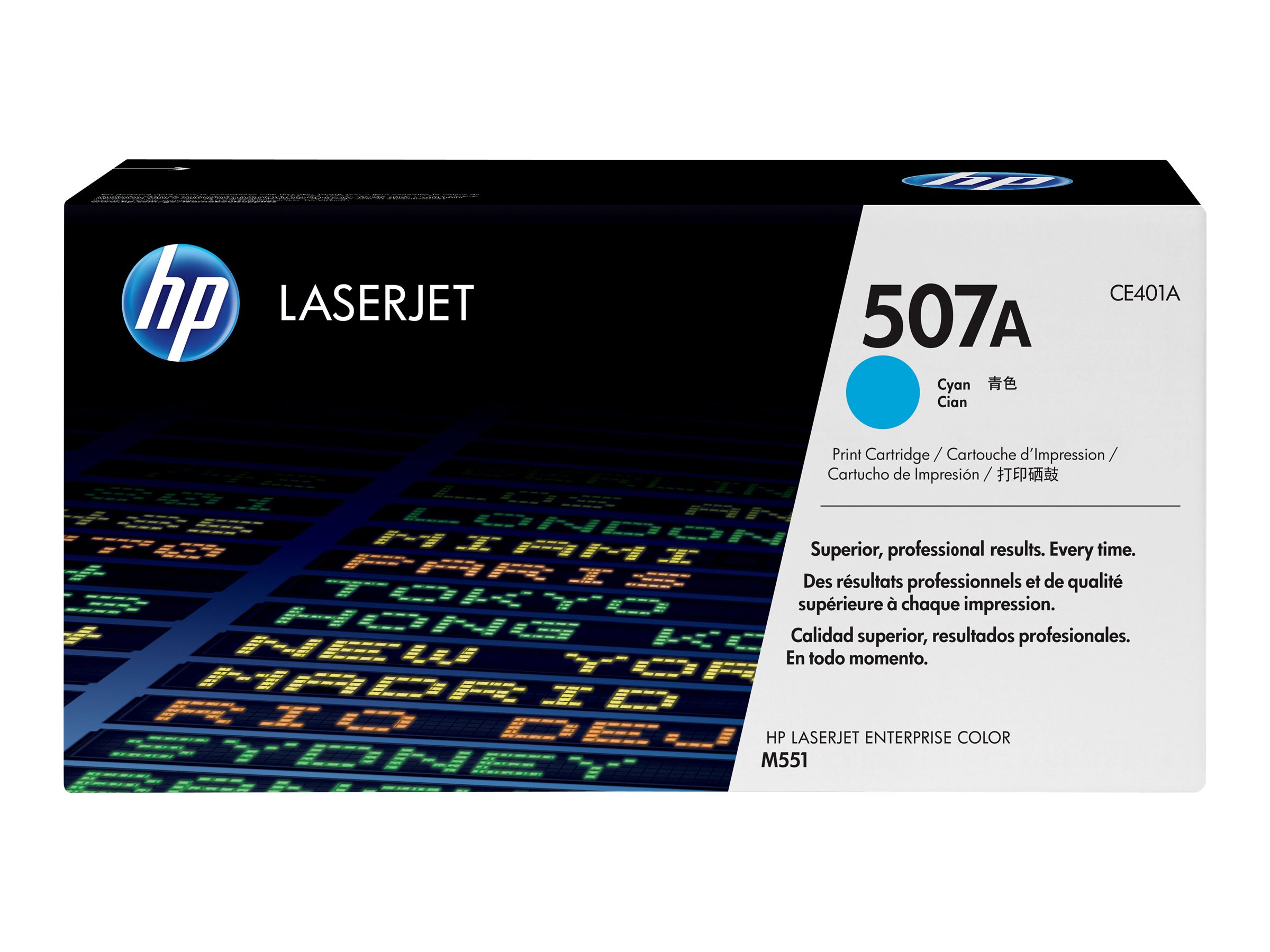 HP 507A CE401A originaalne tsüaan toonerikassett, 6000 lehekülge