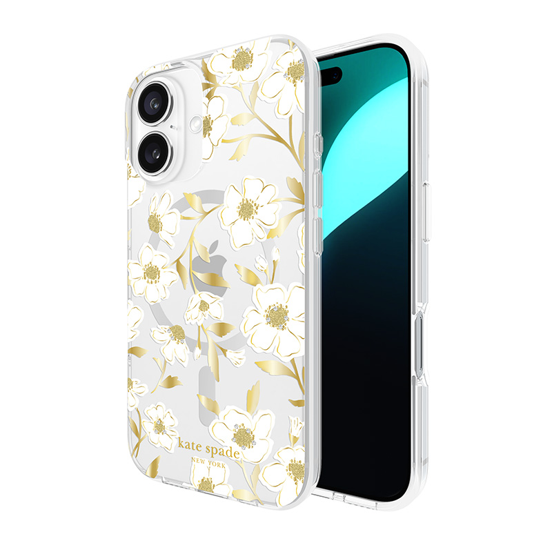 Kate Spade New York Protective Gems MagSafe - Case for iPhone 16 (Sunshine Floral)