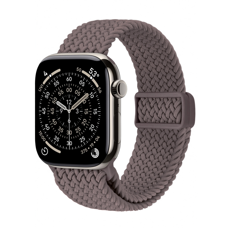 Crong Wave Band punutud Apple Watch rihm, 44/45/46/49 mm, pruun