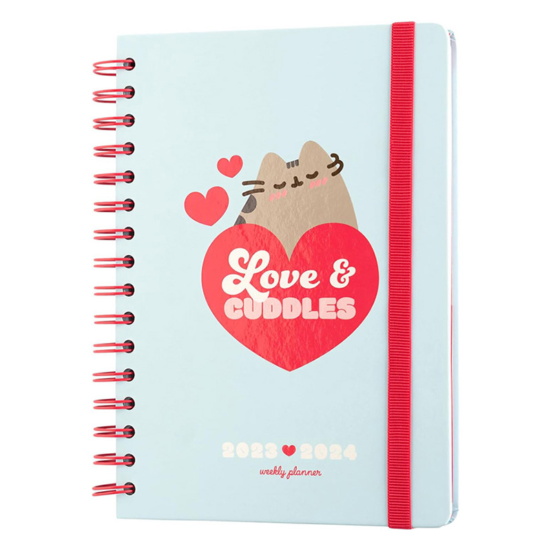 Pusheen Purrfect Love 2023/2024 nädalaplaneerija, 14,8 × 21 cm