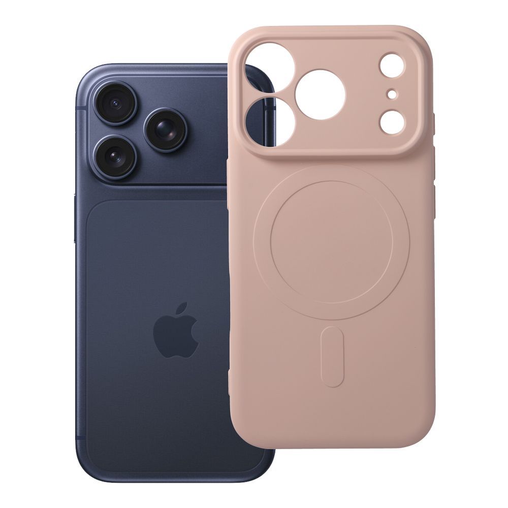 Silikoonist Mag Cover ümbris mudelile iPhone 17 Pro / 18 Pro, MagSafe'iga ühilduv kaamerakaitsega – roosa